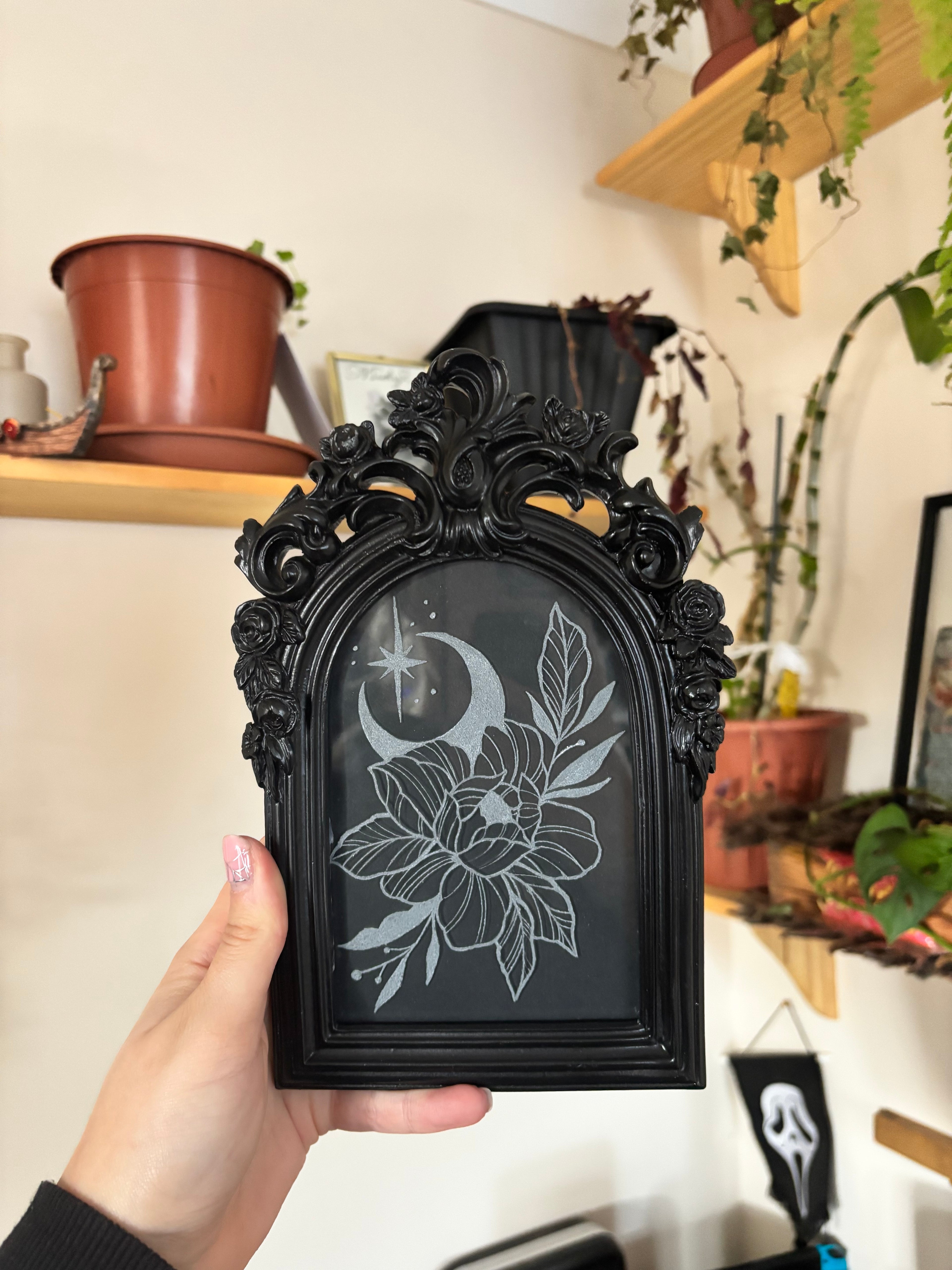 Floral Engraved Frame