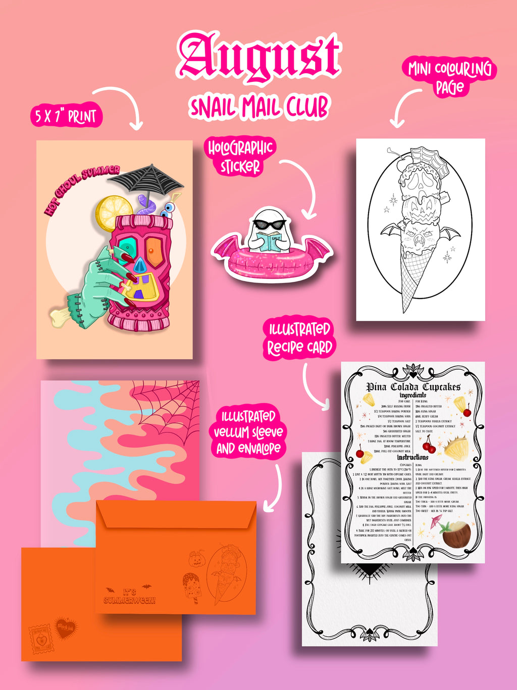 August 26 Black Ink Snail Mail Club
