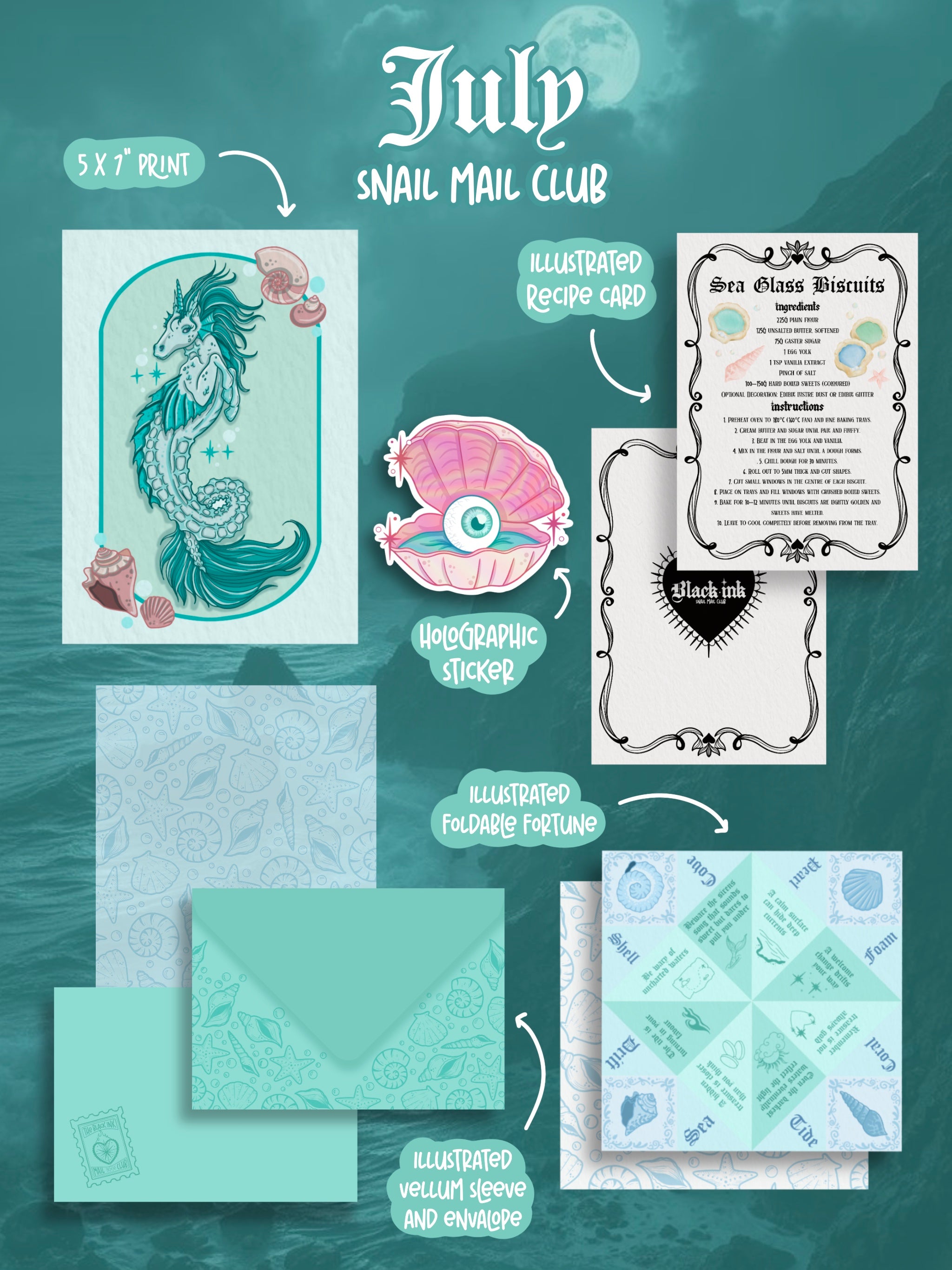 July 26 Black Ink Snail Mail Club