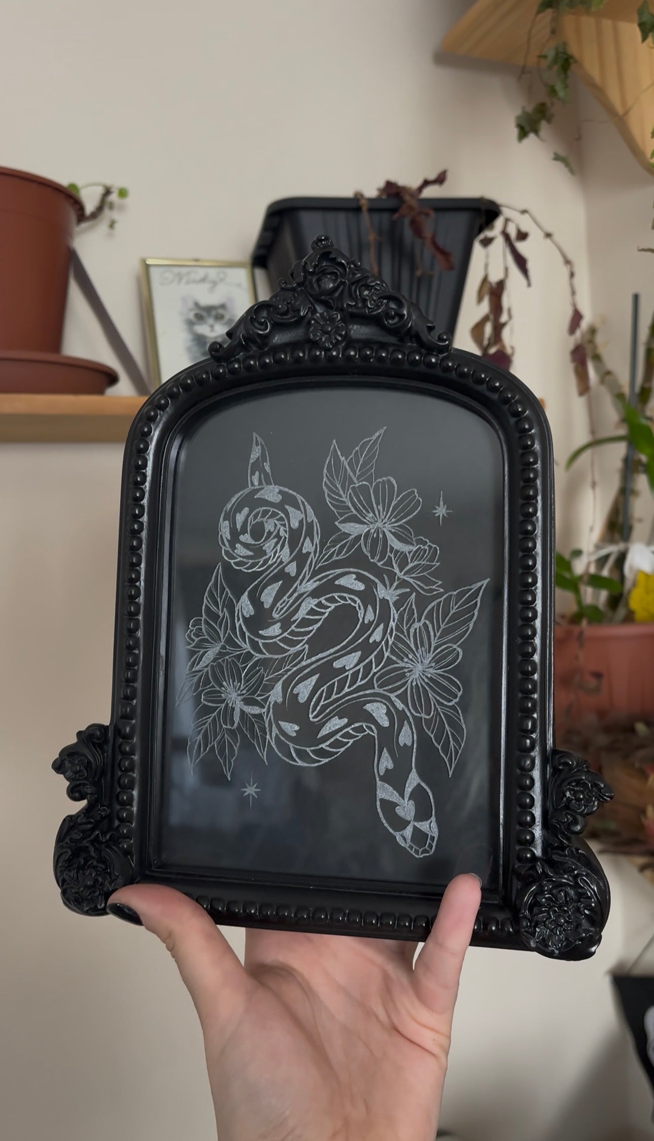 Snake Engraved Frame
