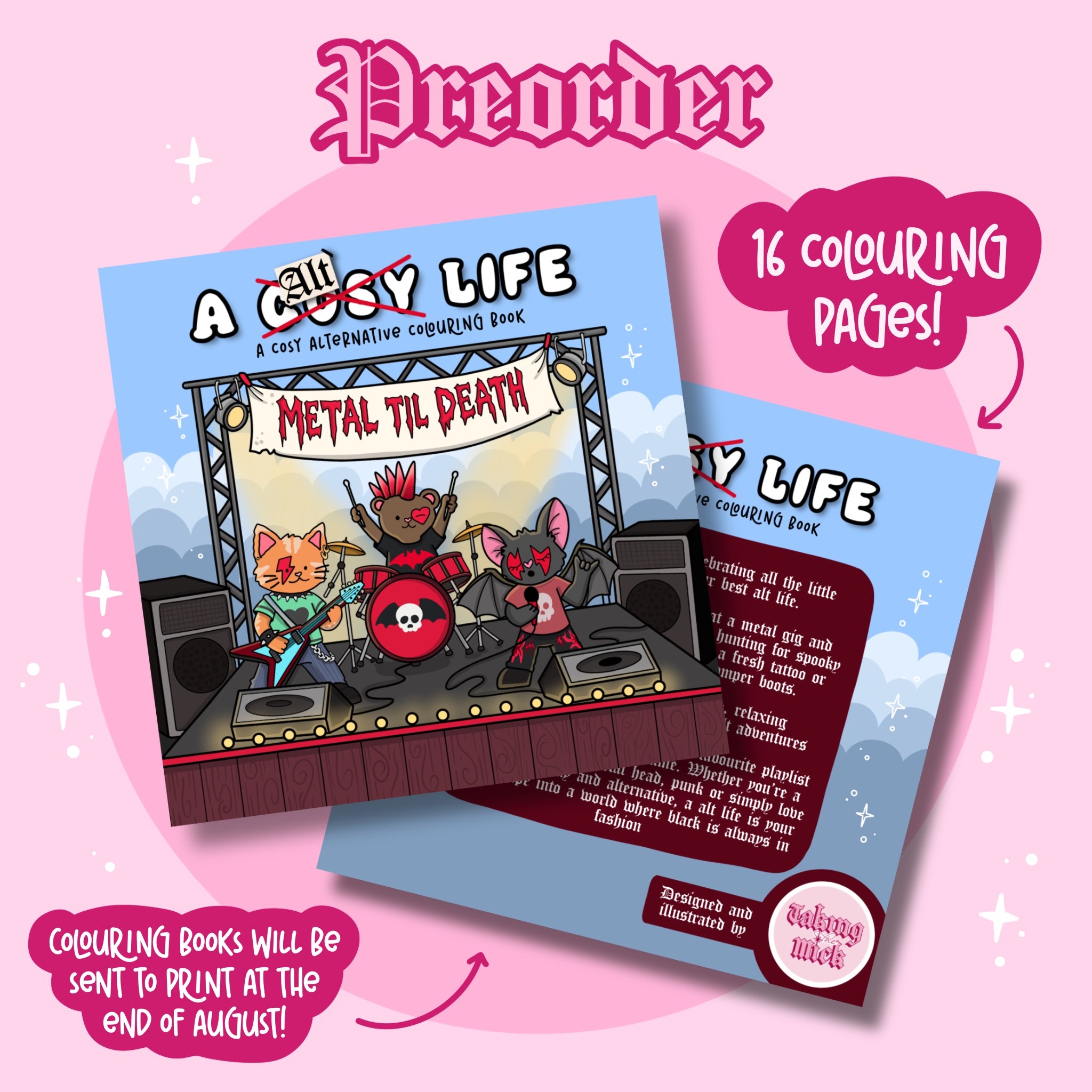 PREORDER: A Cosy Alt Life Colouring Book