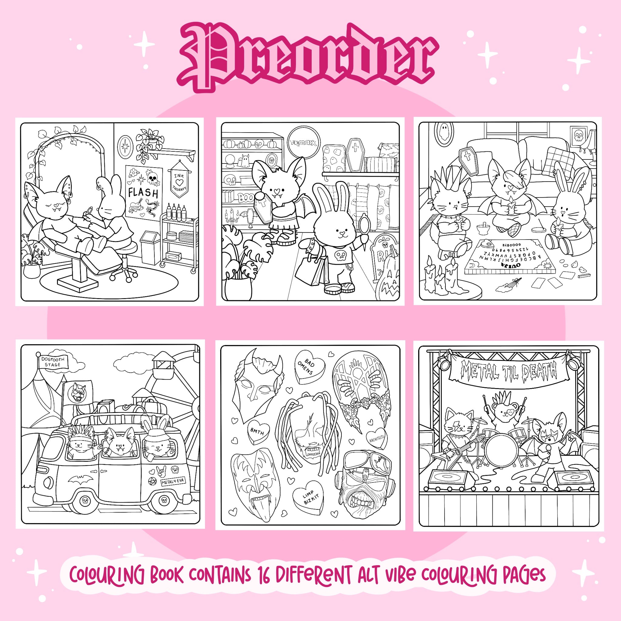PREORDER: A Cosy Alt Life Colouring Book
